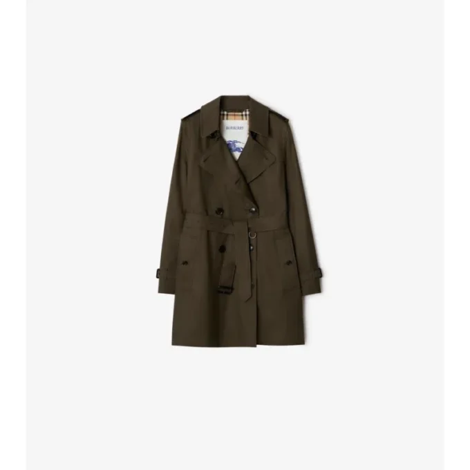 Kurzer Kensington-Trenchcoat aus Tropical Gabardine