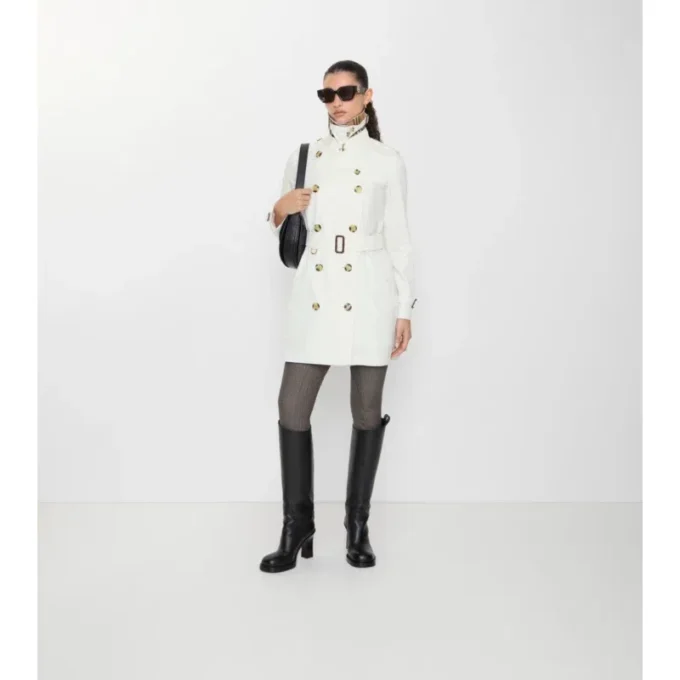 Kurzer Kensington-Trenchcoat aus Tropical Gabardine