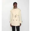 Kurzer, leichter Fitzrovia-Trench Coat aus Baumwolle
