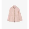 Kurzer Nylon-Parka mit Karomuster