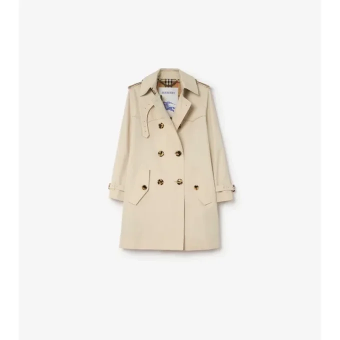 Kurzer Summerside-Trench Coat aus Gabardine 
