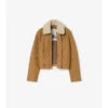 Lammfellkragen, gesteppte Baumwoll-Howle-Jacke