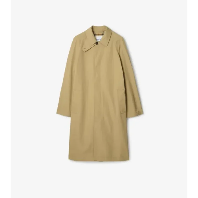 Langer Baumwoll-Car Coat