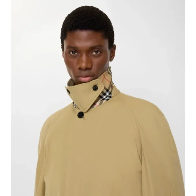 Langer Baumwoll-Car Coat