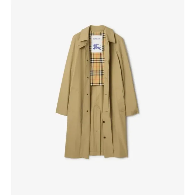 Langer Baumwoll-Car Coat