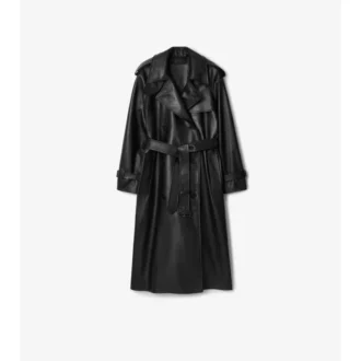 Langer Castleford-Trenchcoat aus Leder