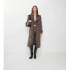 Langer Fitzrovia-Trench Coat aus Viskosemischung im Barockstil