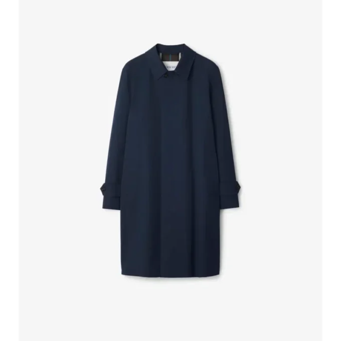 Langer Gabardine-Car Coat