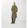 Langer Gabardine-Car Coat