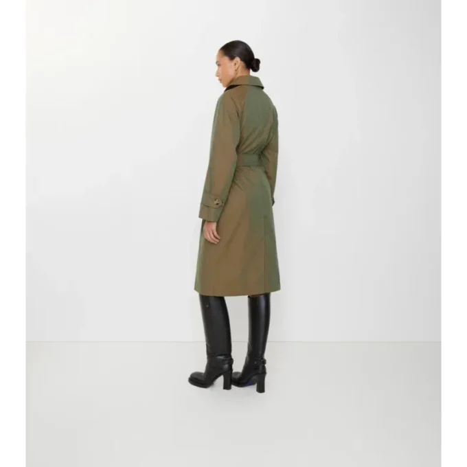 Langer Gabardine-Car Coat