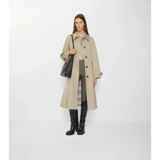 Langer Gabardine-Car Coat „Ellingham Fit-And-Flare“