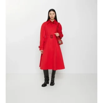 Langer Gabardine-Car Coat „Ellingham Fit-And-Flare“