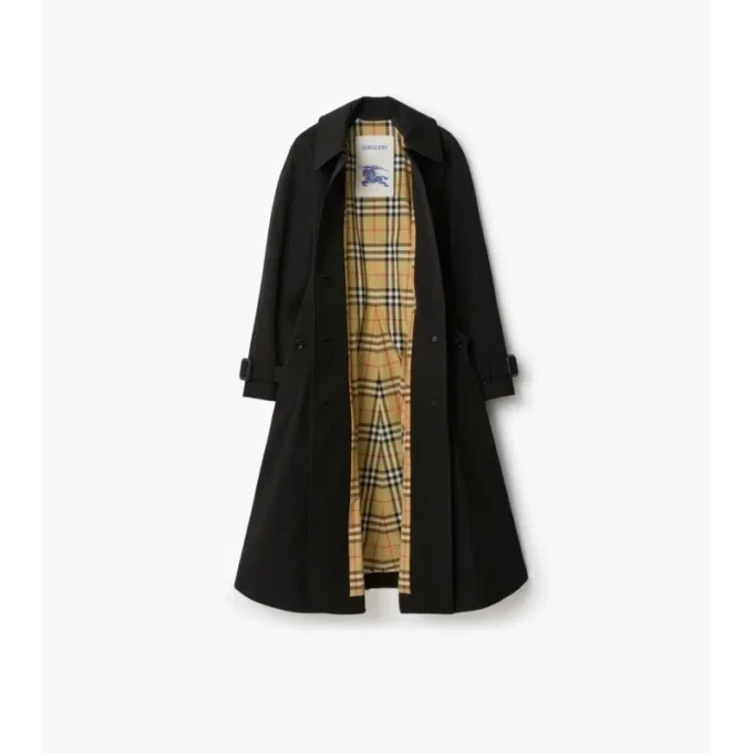 Langer Gabardine-Car Coat „Ellingham Fit-And-Flare“