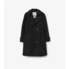 Langer, gefütterter Trench Coat aus Baumwolle und Nylon
