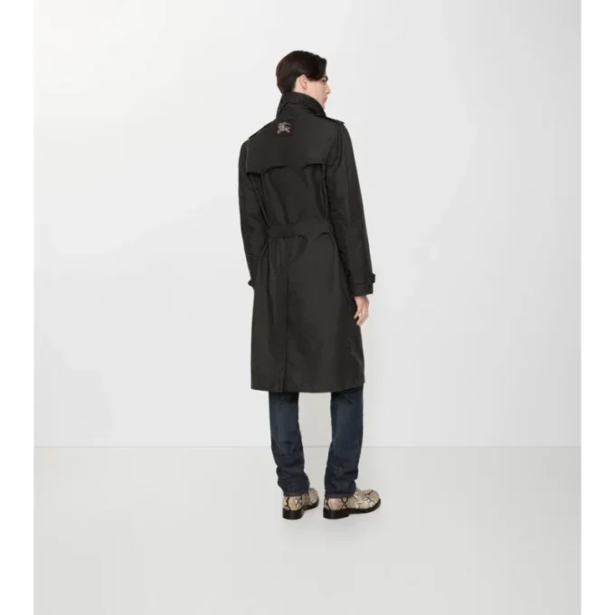 Langer, geometrisch geschnittener Foxfield-Trench Coat aus Nylonmischung
