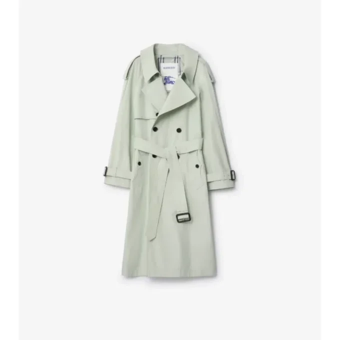 Langer, leichter Fitzrovia-Trench Coat aus Baumwolle