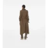 Langer Seiden-Trenchcoat