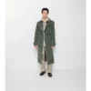 Langer Trench Coat aus Viskosemischung im Barockstil
