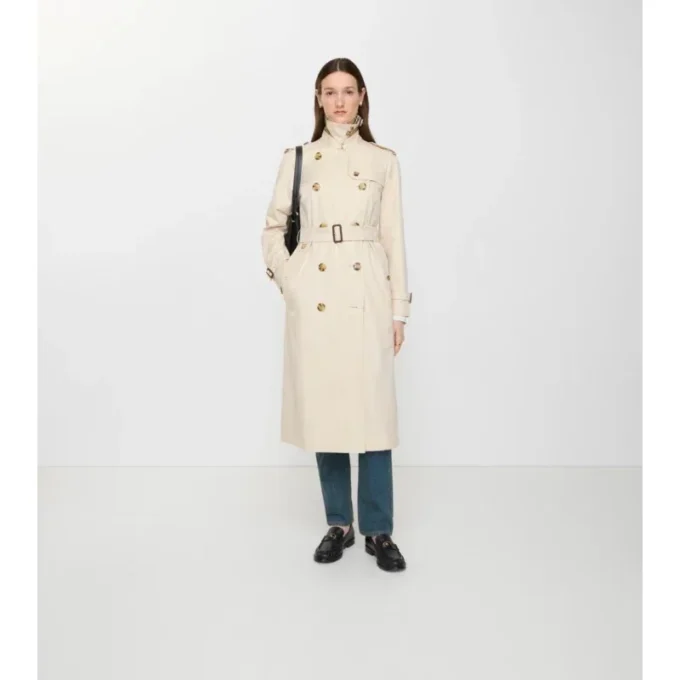 Langer Waterloo-Trenchcoat aus Tropical Gabardine