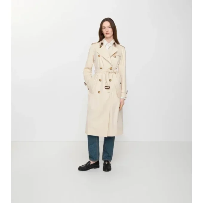 Langer Waterloo-Trenchcoat aus Tropical Gabardine