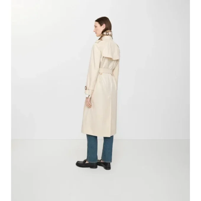 Langer Waterloo-Trenchcoat aus Tropical Gabardine