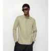 Langärmliges Baumwoll-Poloshirt