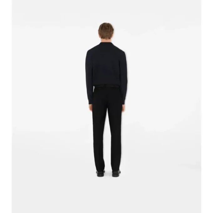 Langärmliges Baumwoll-Poloshirt