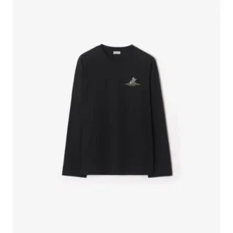 Langärmliges „Sleeping Knight“-T-Shirt aus Baumwolle