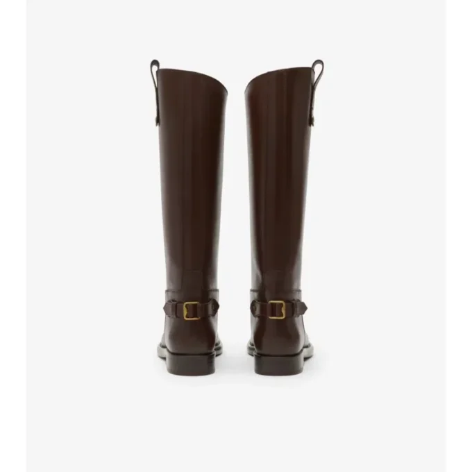 Leder-Cavalier-Stiefel