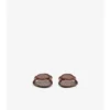 Leder-Slides mit Knight-Stempel 