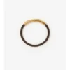 Lederarmband mit Karomuster