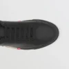 Ledersneaker mit Streifen-Detail