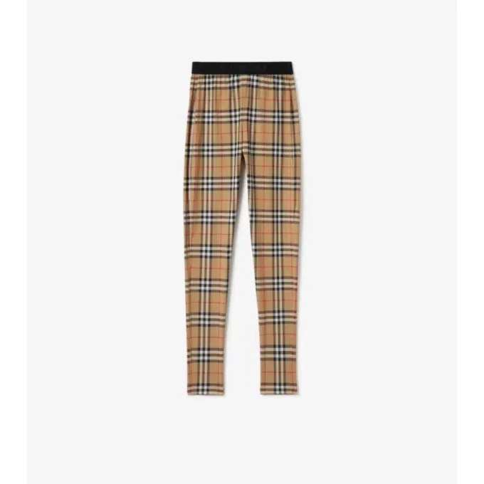 Leggings aus Stretch-Jersey mit Karomuster
