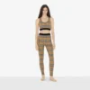 Leggings aus Stretch-Jersey mit Karomuster