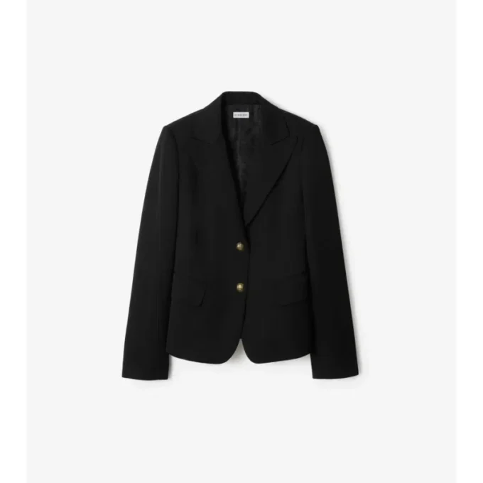 Maßgeschneiderte Jacke aus Grain-de-Poudre-Wolle