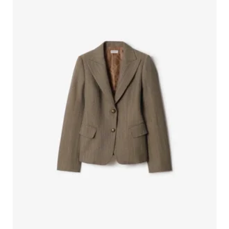 Maßgeschneiderte Jacke aus Mouliné-Wolle