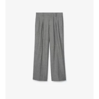 Maßgeschneiderte Wollhose mit Puppytooth-Karomuster