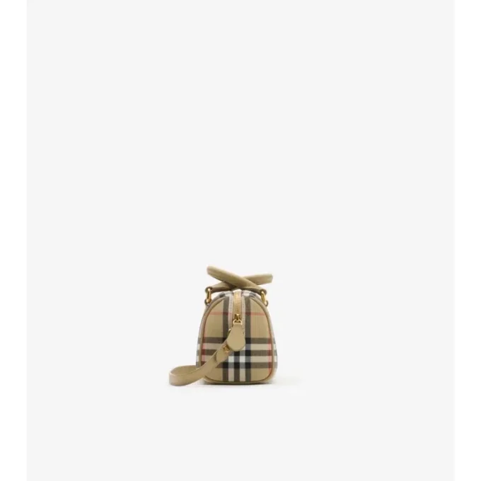 Mini-Bowling-Tasche mit Karomuster