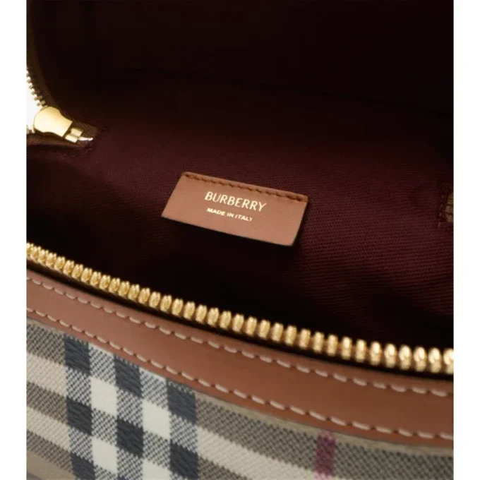 Mini Check Vanity Bag