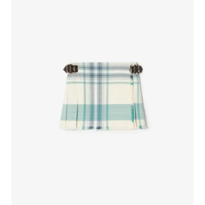 Mini-Kilt aus Viskosemischung mit Karomuster
