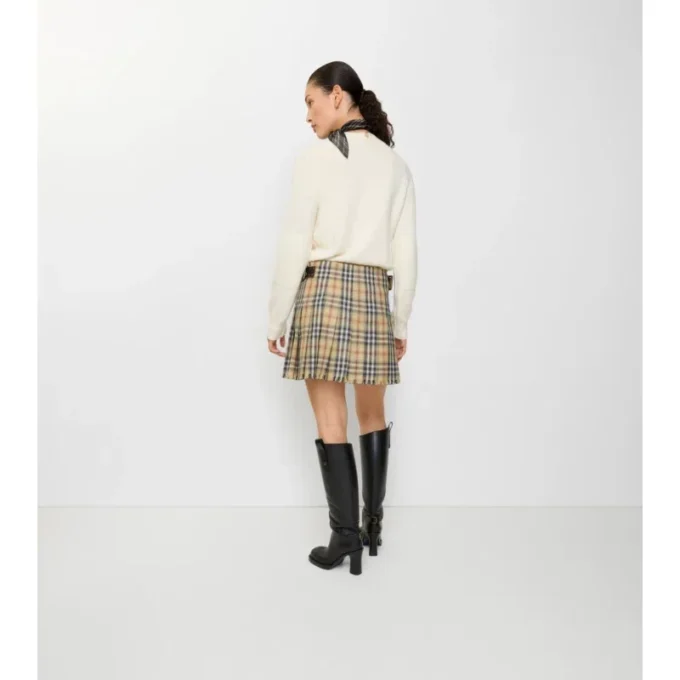 Mini-Kilt aus Wolle mit Karomuster