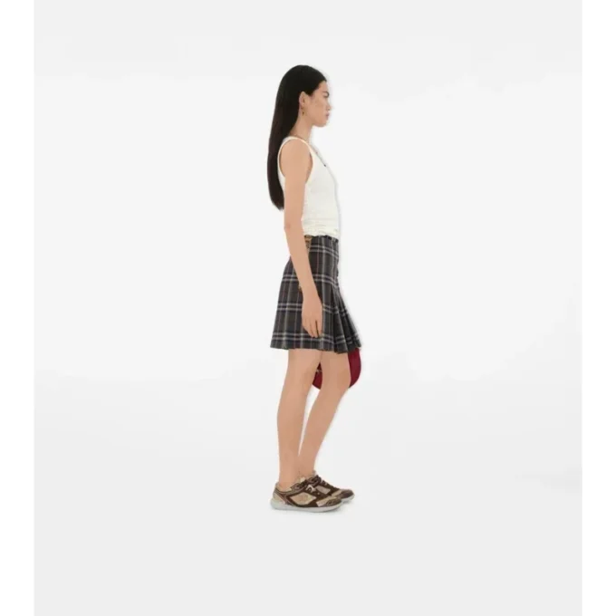 Mini-Kilt aus Wolle mit Karomuster