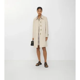 Mittellanger Camden-Car Coat aus Tropical Gabardine