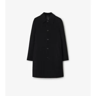 Mittellanger Car Coat aus Wolle