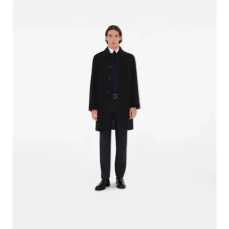 Mittellanger Car Coat aus Wolle