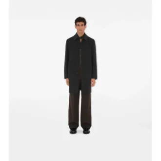 Mittellanger Car Coat aus Wolle