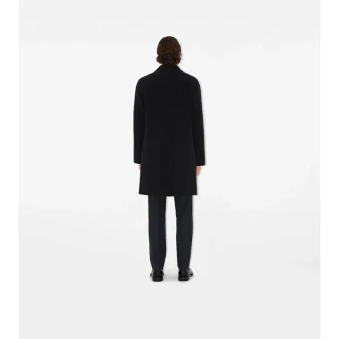 Mittellanger Car Coat aus Wolle