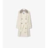 Mittellanger Castleford-Trenchcoat mit Karomuster am Kragen