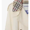 Mittellanger Castleford-Trenchcoat mit Karomuster am Kragen