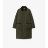 Mittellanger, gesteppter Nylon-Car Coat